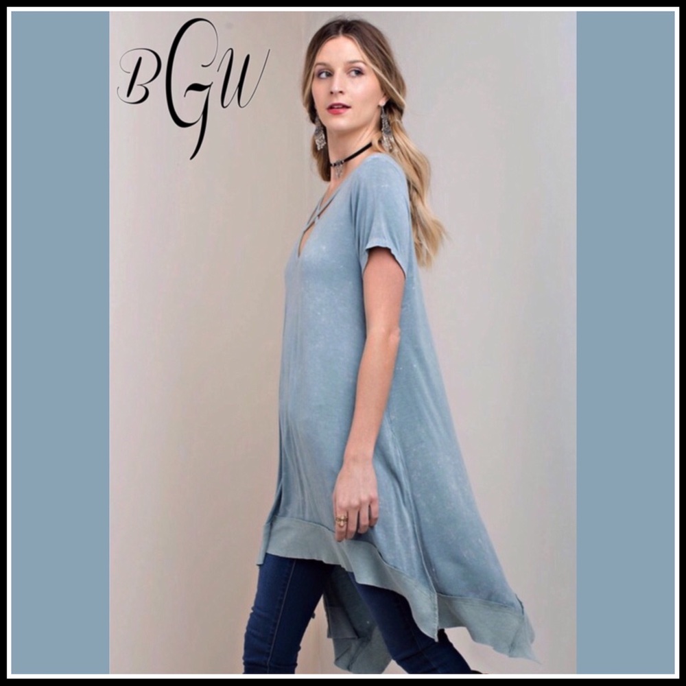 🆕Gorgeous Boho Mineral Wash Tunic